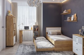 МИЛАН Детская (Дуб Золотой/Белый матовый) в Лысьве - lysva.ok-mebel.com | фото 47