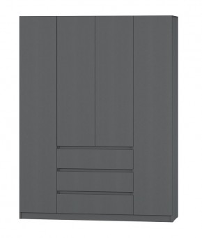 МС "Хилтон" Шкаф №1 1600 (Графит) в Лысьве - lysva.ok-mebel.com | фото 2
