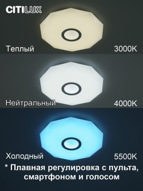 Накладной светильник Citilux Диамант Смарт CL713A30G в Лысьве - lysva.ok-mebel.com | фото 4