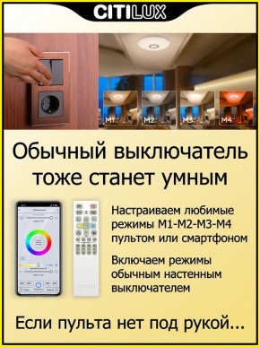 Накладной светильник Citilux Диамант Смарт CL713A30G в Лысьве - lysva.ok-mebel.com | фото 6