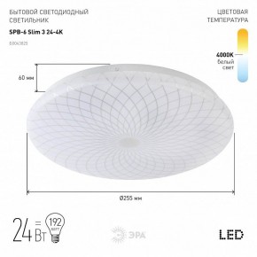 Накладной светильник Эра Slim SPB-6 Slim 3 24-4K в Лысьве - lysva.ok-mebel.com | фото 2