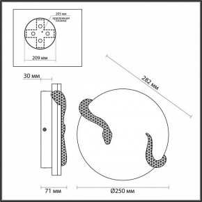 Накладной светильник Odeon Light Snake 7033/10WL в Лысьве - lysva.ok-mebel.com | фото 4