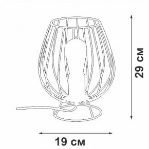 Настольная лампа декоративная Vitaluce V4296 V4296-0/1L в Лысьве - lysva.ok-mebel.com | фото 3
