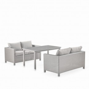 Обеденный комплект плетеной мебели с диванами T256C/S59C-W85 Latte в Лысьве - lysva.ok-mebel.com | фото