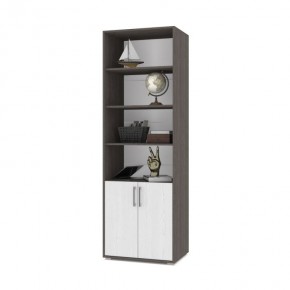 ОЛИВИЯ О21 Шкаф-стеллаж (анкор темный/анкор светлый) в Лысьве - lysva.ok-mebel.com | фото
