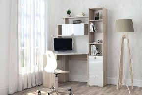 Пенал №11 (Дуб Сонома/Белый глянец) в Лысьве - lysva.ok-mebel.com | фото 4