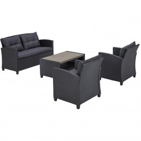Плетеный комплект мебелис диваном AFM-804G Dark Grey в Лысьве - lysva.ok-mebel.com | фото 3