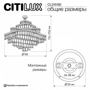Подвесная люстра Citilux Naiad CL315192 в Лысьве - lysva.ok-mebel.com | фото 6