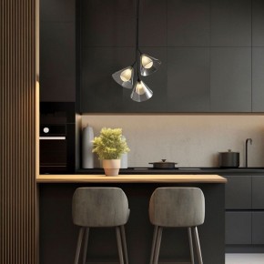 Подвесная люстра Eurosvet Enigma 70161/3 черный в Лысьве - lysva.ok-mebel.com | фото 3