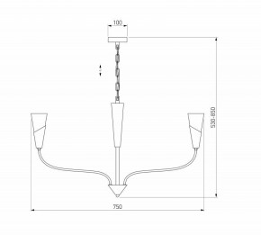 Подвесная люстра Eurosvet Rhyton 60167/6 никель в Лысьве - lysva.ok-mebel.com | фото 5