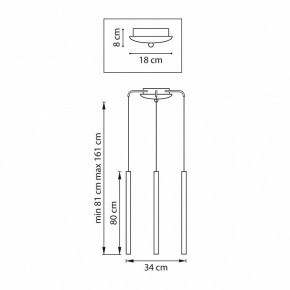 Подвесная люстра Lightstar Tubo L3T747447 в Лысьве - lysva.ok-mebel.com | фото 3