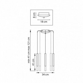 Подвесная люстра Lightstar Tubo L5T747137 в Лысьве - lysva.ok-mebel.com | фото 3