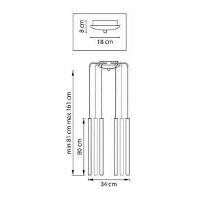 Подвесная люстра Lightstar Tubo L8T747443 в Лысьве - lysva.ok-mebel.com | фото 3