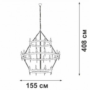Подвесная люстра Vitaluce V1872 V1872-7/16+8+8 в Лысьве - lysva.ok-mebel.com | фото 3