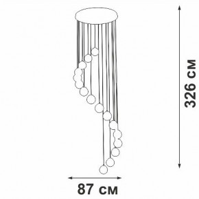 Подвесная люстра Vitaluce V2893 V2893-9/16S в Лысьве - lysva.ok-mebel.com | фото 4