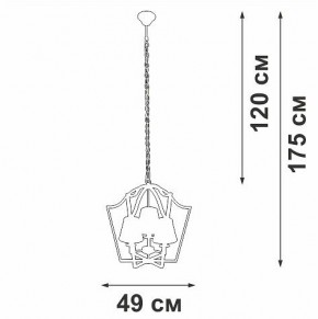 Подвесная люстра Vitaluce V4991 V4991-8/3 в Лысьве - lysva.ok-mebel.com | фото 3
