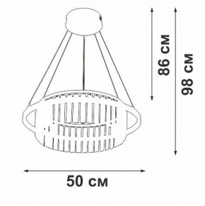 Подвесная люстра Vitaluce V54010 V54010-0/1S в Лысьве - lysva.ok-mebel.com | фото 6