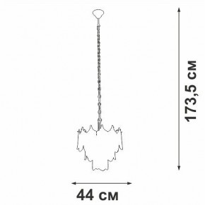 Подвесная люстра Vitaluce V5813 V5813-8/5 в Лысьве - lysva.ok-mebel.com | фото 3