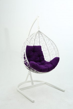 Подвесное кресло Бароло (белый/фиолетовый) в Лысьве - lysva.ok-mebel.com | фото