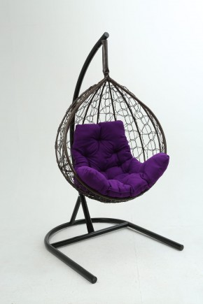 Подвесное кресло Бароло (коричневый/фиолетовый) в Лысьве - lysva.ok-mebel.com | фото