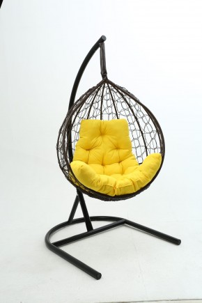 Подвесное кресло Бароло (коричневый/желтый) в Лысьве - lysva.ok-mebel.com | фото