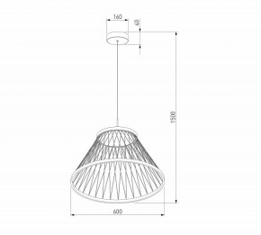 Подвесной светильник Eurosvet Cesta 40017/1 LED коричневый в Лысьве - lysva.ok-mebel.com | фото 5