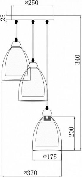 Подвесной светильник Freya Astery FR5375PL-03CH1 в Лысьве - lysva.ok-mebel.com | фото 2