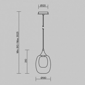 Подвесной светильник Maytoni Aura MOD016PL-01BS1 в Лысьве - lysva.ok-mebel.com | фото 4
