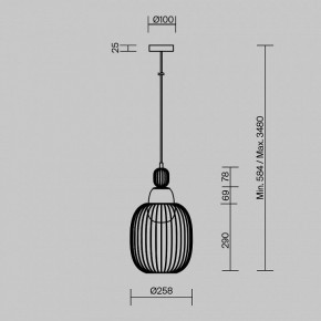Подвесной светильник Maytoni Levitation MOD376PL-01G1 в Лысьве - lysva.ok-mebel.com | фото 5
