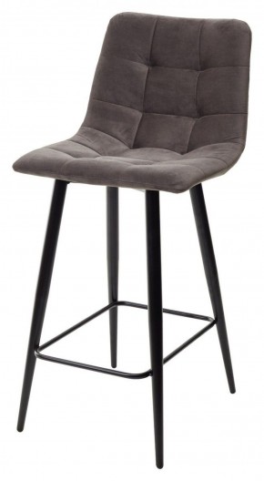 Полубарный стул CHILLI-QB графит #14, велюр / черный каркас (H=66cm) М-City в Лысьве - lysva.ok-mebel.com | фото