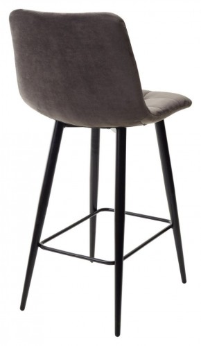 Полубарный стул CHILLI-QB графит #14, велюр / черный каркас (H=66cm) М-City в Лысьве - lysva.ok-mebel.com | фото 4
