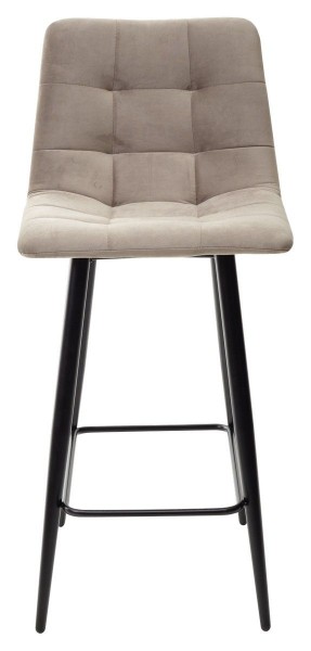 Полубарный стул CHILLI-QB латте #25, велюр / черный каркас (H=66cm) М-City в Лысьве - lysva.ok-mebel.com | фото 1