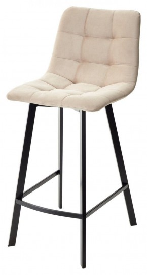 Полубарный стул CHILLI-QB SQUARE бежевый #5, велюр / черный каркас (H=66cm) М-City в Лысьве - lysva.ok-mebel.com | фото