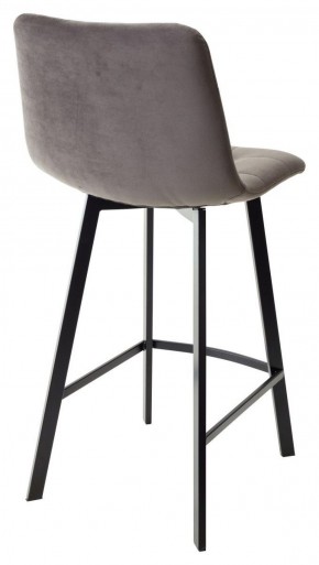 Полубарный стул CHILLI-QB SQUARE графит #14, велюр / черный каркас (H=66cm) М-City в Лысьве - lysva.ok-mebel.com | фото 3