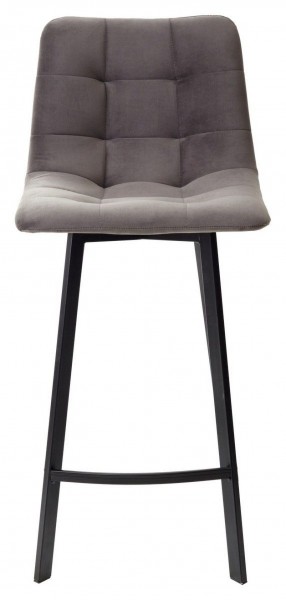Полубарный стул CHILLI-QB SQUARE графит #14, велюр / черный каркас (H=66cm) М-City в Лысьве - lysva.ok-mebel.com | фото 4