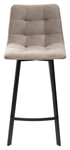 Полубарный стул CHILLI-QB SQUARE латте #25, велюр / черный каркас (H=66cm) М-City в Лысьве - lysva.ok-mebel.com | фото