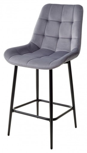 Полубарный стул ХОФМАН, цвет H-14 Серый, велюр / черный каркас H=63cm М-City в Лысьве - lysva.ok-mebel.com | фото