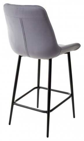 Полубарный стул ХОФМАН, цвет H-14 Серый, велюр / черный каркас H=63cm М-City в Лысьве - lysva.ok-mebel.com | фото 5