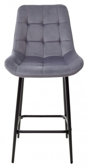 Полубарный стул ХОФМАН, цвет H-14 Серый, велюр / черный каркас H=63cm М-City в Лысьве - lysva.ok-mebel.com | фото 7