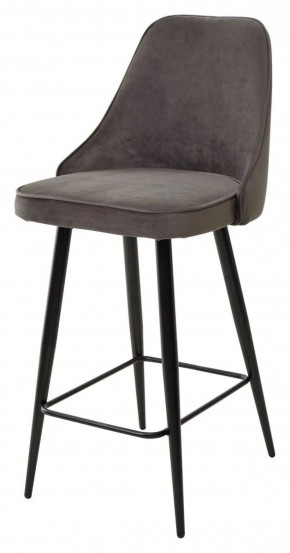 Полубарный стул NEPAL-PB ГРАФИТ #14, велюр/ черный каркас (H=68cm) М-City в Лысьве - lysva.ok-mebel.com | фото 1