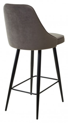 Полубарный стул NEPAL-PB ГРАФИТ #14, велюр/ черный каркас (H=68cm) М-City в Лысьве - lysva.ok-mebel.com | фото 4
