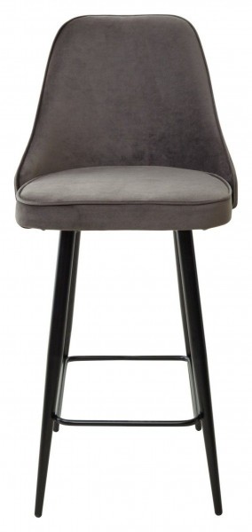 Полубарный стул NEPAL-PB ГРАФИТ #14, велюр/ черный каркас (H=68cm) М-City в Лысьве - lysva.ok-mebel.com | фото 6