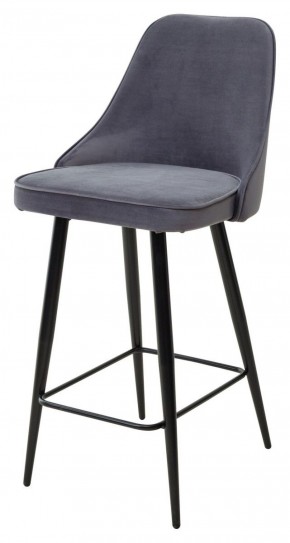 Полубарный стул NEPAL-PB ЛАТТЕ #25, велюр/ черный каркас (H=68cm) М-City в Лысьве - lysva.ok-mebel.com | фото 1