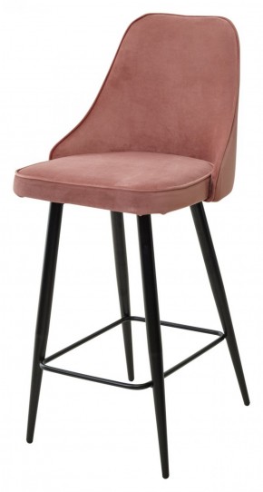 Полубарный стул NEPAL-PB РОЗОВЫЙ #15, велюр/ черный каркас (H=68cm) М-City в Лысьве - lysva.ok-mebel.com | фото