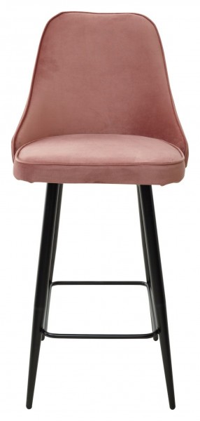 Полубарный стул NEPAL-PB РОЗОВЫЙ #15, велюр/ черный каркас (H=68cm) М-City в Лысьве - lysva.ok-mebel.com | фото 5