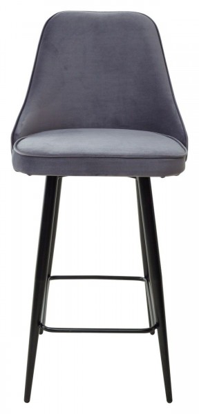 Полубарный стул NEPAL-PB СЕРЫЙ #27, велюр/ черный каркас (H=68cm) М-City в Лысьве - lysva.ok-mebel.com | фото 5