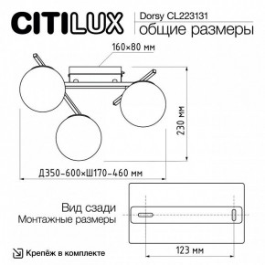Потолочная люстра Citilux Dorsy CL223131 в Лысьве - lysva.ok-mebel.com | фото 11