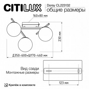 Потолочная люстра Citilux Dorsy CL223132 в Лысьве - lysva.ok-mebel.com | фото 12