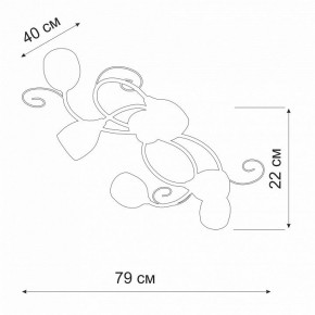 Потолочная люстра Vitaluce V3269 V3269-3/6PL в Лысьве - lysva.ok-mebel.com | фото 2