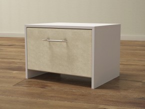 PROxSON Тумба Varna (ЛДСП Белая+ткань Белый/Savana Milk (молочный)) 51x40 в Лысьве - lysva.ok-mebel.com | фото